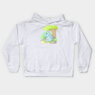 little cute rhino Kids Hoodie